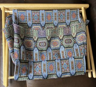 Wooden Folding Knitting Sewing Basket Caddy Sew Knit Crochet 2