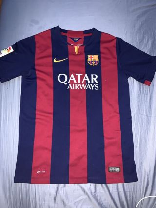 2014 Lionel Messi Fc Barcelona Jersey Youth Xl Authentic