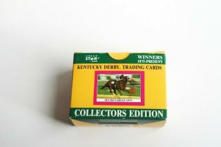 1991 Kentucky Derby Winners Trading Cards Complete Set Collectors Edition
