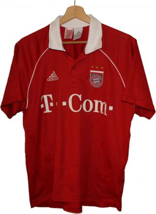2005 Bayern Munchen Fc Football Shirt Jersey Tricot Adidas Size 176/m Germany