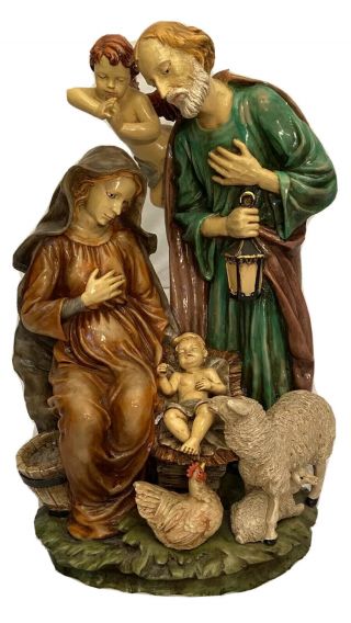 20’’ Sleeping Holy Family Statue Perfect For Christmas Or Year Round Use