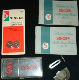 Singer Sewing Machine 99 - 31 Manuals Parts Etc