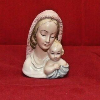 Vintage Madonna/virgin Mary Jesus Figurine Italy
