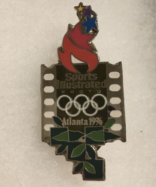 1996 Atlanta Olympic Sports Illustrated Photo Media Pin Badge