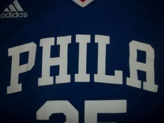 adidas Ben Simmons Philadelphia 76ers Sixers Blue 25 Youth Boy ' s Large Jersey 3