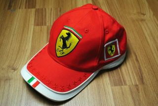Scuderia Ferrari Official Cap F1 Racing Spell Out Big Logo Puma Baseball Hat Red