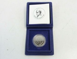 Vintage Catholic Medallion Silver Coin 1984 Pope John Paul Ii Alberta Visit - M75