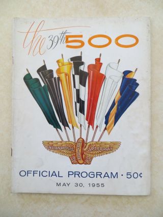 1955 Indianapolis Indy 500 Official Program Bill Vukovich