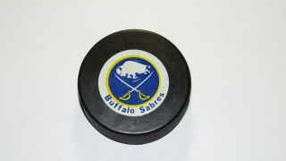 1990 - 92 Buffalo Sabres Official Ziegler Game Puck General Tire Not Trench
