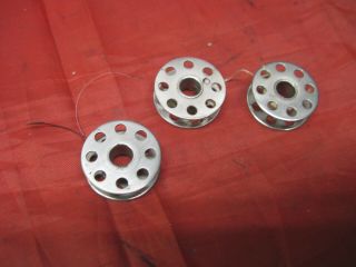 3 Vintage Bobbins For Singer 221 Featherwight 301a Sewing Machine 301