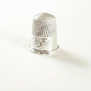 Old Antique Vintage Sterling Silver Thimble Sheffield Hallmarks