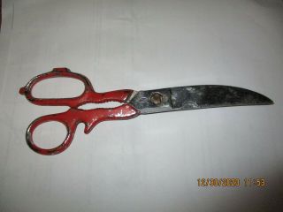 Vintage Italian made take apart shears,  Hot Drop forged,  but cut good. 3
