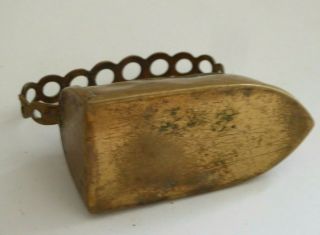 Antique Brass Pin Cushion in the Form of an Iron 3