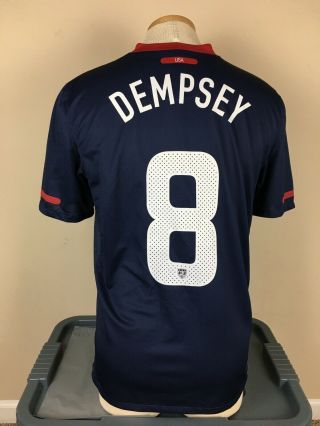 Clint Dempsey Nike Usa Soccer 8 Men’s Medium M National Team Jersey Dri Fit