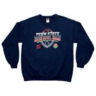 Penn State Nittany Lions 2017 Rose Bowl Game Sweatshirt Navy Blue Mens Size L