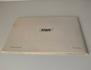 Vintage PFAFF AUTOMATIC 262 - 261 INSTRUCTION BOOK,  VGC 3