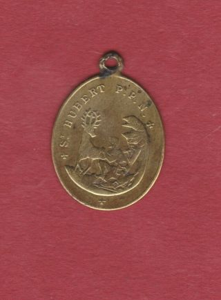 Brass Medal Of St.  Hubert And St.  Rochus