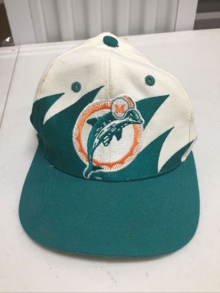 Vintage Miami Dolphins Logo Athletic Splash Hat Pro Line Nfl Fitted 6 3/4