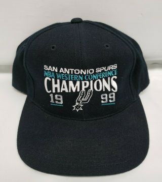 Vintage Nba San Antonio Spurs Western Champions 1999 Hat Sports Specialties