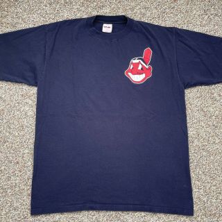 Vintage Cleveland Indians Mlb Baseball Chief Wahoo Logo T - Shirt Size Xl Men’s