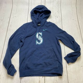 Mlb Nike Seattle Mariners Baseball Hoodie Blue Hooded Sweatshirt Xs Extra Small