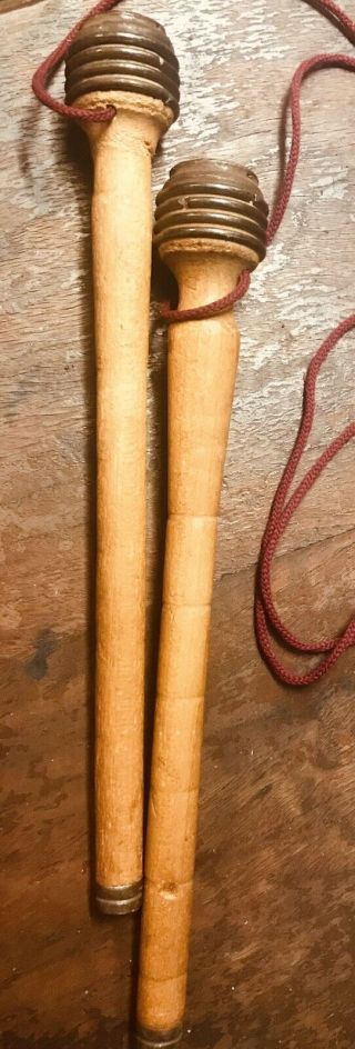 Old Wooden Spindles Shuttle Loom (beehive) Bobbins Weaving Tools