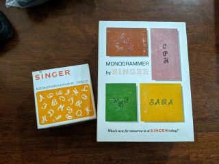 Monogrammed By Singer Monogram Discs 171256 Complete