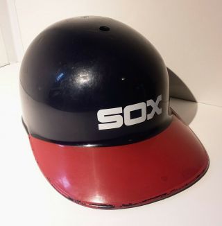 Vintage Chicago White Sox Batting Helmet Adjustrap Plastic Mlb