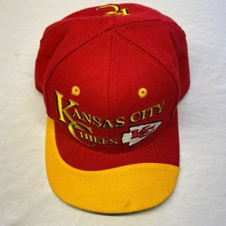 Rare Vtg 90s Eastport Team Nfl Kansas City Chiefs Snapback Nfl Football Hat Cap