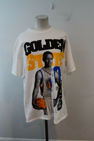Steph Curry Golden State Of Mind Warriors T Shirt Mens Large White Nba