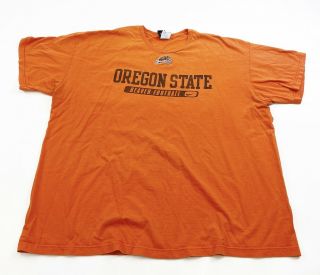 Nike Team Oregon State Beaver Football T Shirt Mens Xxl Orange