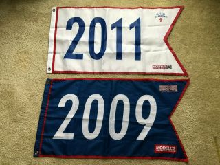 Philadelphia Phillies 2009 & 2011 National League Champions Sga Pennant Banner