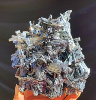 2.  8Lbs Shining Stibnite Cluster Mineral Display Specimen 2