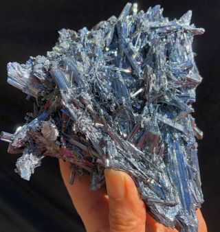 2.  8Lbs Shining Stibnite Cluster Mineral Display Specimen 3