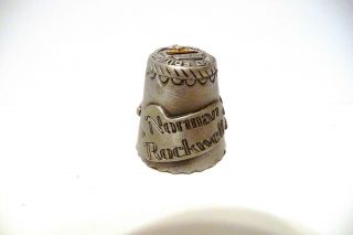 THIMBLE PEWTER CURTIS ' 84 NORMAN ROCKWELL ' S 