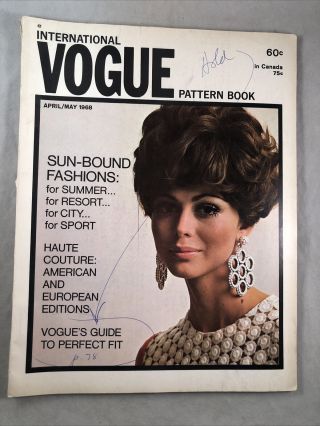 International Vogue Pattern Book April May 1968 Guide To Perfect Fit Resort City