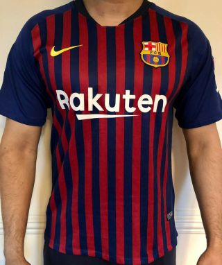 Fc Barcelona Home Jersey 2018 - 19 Season (size M)