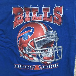 1990’s Vintage Pro Player Nfl T - Shirt Buffalo Bills Men Sz.  Large Jim Kelly Era