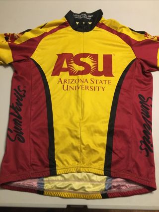 Arizona State Sundevils Cycling Jersey Adult Medium Euc