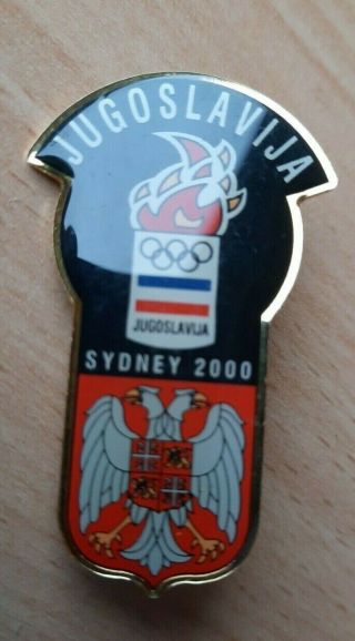Sydney 2000 Olympic Games Olympics Serbia Montenegro Yugoslavia Team Badge Pin