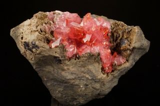 Classic Rhodochrosite Crystal Cluster Santa Eulalia,  Mexico - Ex.  Lemanski