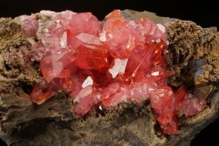 CLASSIC Rhodochrosite Crystal Cluster SANTA EULALIA,  MEXICO - Ex.  Lemanski 2