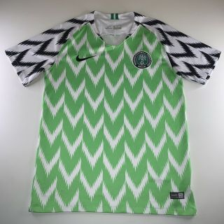 Men’s Nike 2018 Nigeria Football Federation Abuja Soccer Jersey Size Small Rare