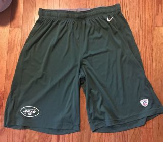 Nike York Jets Dri Fit Training Shorts Size Adult Xl