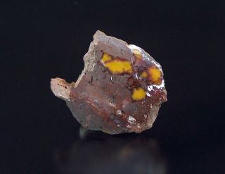 Yellow Datolite,  Copper,  Quincy Copper Mine,  Houghton Co.  Michigan,  Basalt Matrix