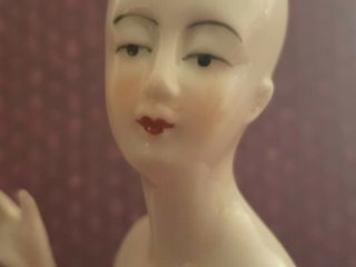 Great Art Deco 1920 ' s Style Nude Flapper Lady Pin Cushion Half Doll Needs Wig 2