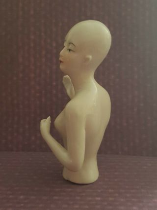 Great Art Deco 1920 ' s Style Nude Flapper Lady Pin Cushion Half Doll Needs Wig 3