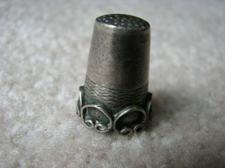 Vintage Sterling Silver Thimble From Mexico