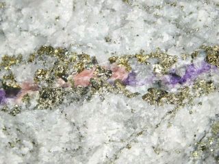 Rhodochrosite And Pyrite With Purple Fluorite Sweet Home Mine Colorado 693gr