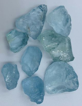 110.  25 Ctsfacet Rough Cutting Quality Aquamarine From Nigeria Good Color,  Clearty